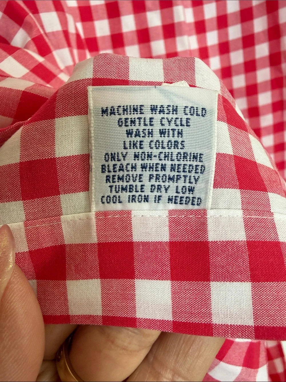 Polo by Ralph Lauren Red and White Gingham Button-Down Shirt